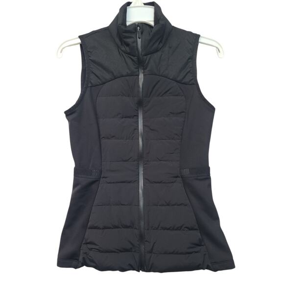 lululemon athletica Jackets & Blazers - Lululemon Down For It All Vest Black Size 6 EUC - 700-Fill Goose Down